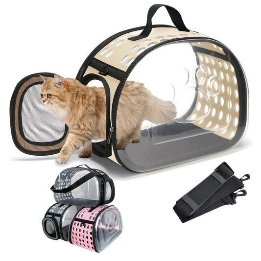 Cat Transparent Travel Carrier